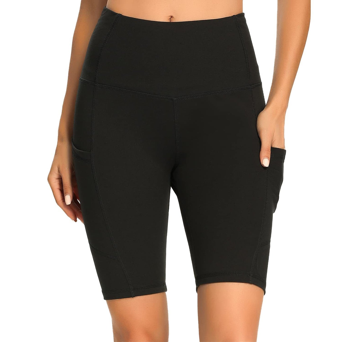 Yoga Pants - High Waist Five Points, 3 Pieces