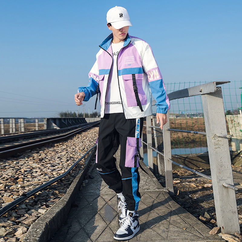 Men's Casual Japanese Style Trend Tooling Suit