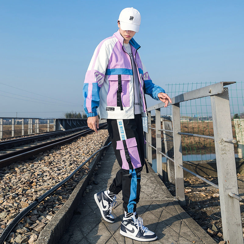 Men's Casual Japanese Style Trend Tooling Suit