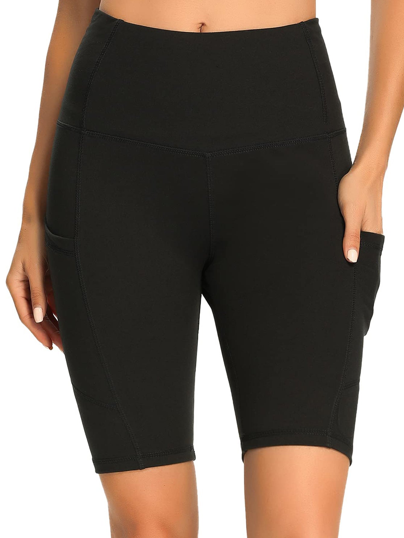 Yoga Pants - High Waist Five Points, 3 Pieces